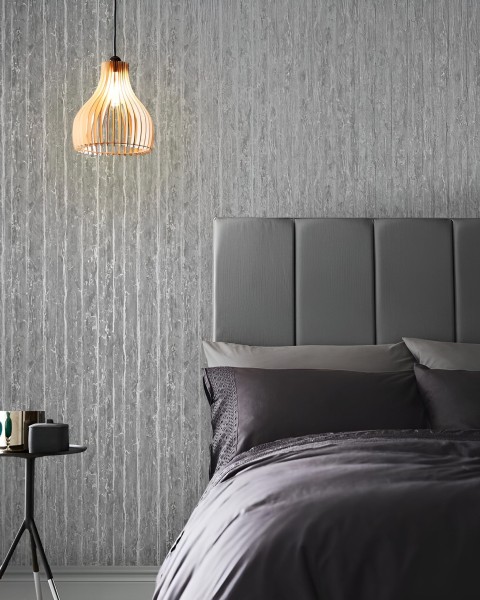 Graham & Brown | Grain Texture Ebony Wallpaper | 105254