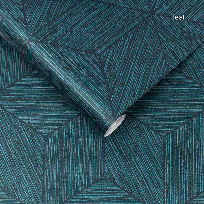 Graham & Brown | Grasscloth Geo Wallpaper