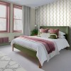 Graham & Brown | Laurel Leaf Stripe Pink & Green Wallpaper | 130292