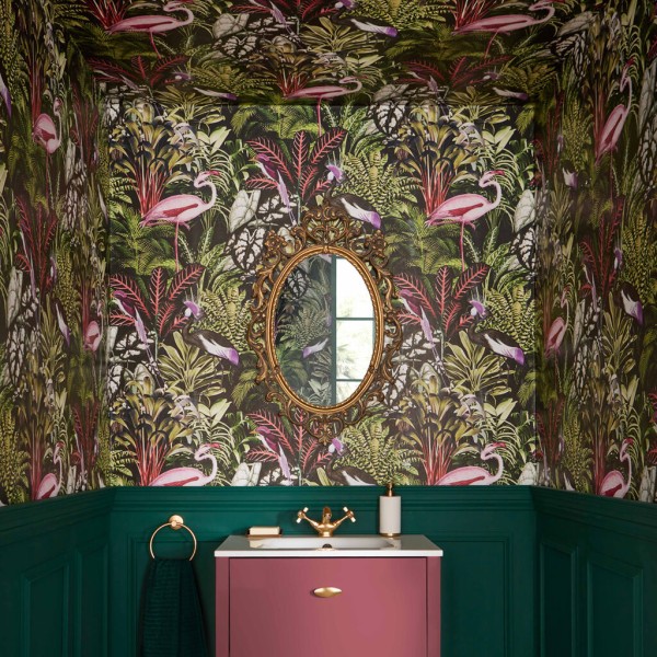 Graham & Brown | Midnight Tropic Wallpaper | 112193