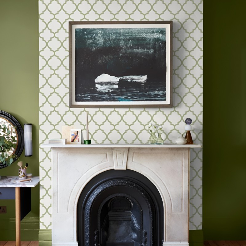Graham & Brown | Trellia Green Wallpaper | 130301