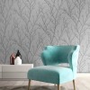 Graham & Brown | Water Silk Sprig Silver | 104754