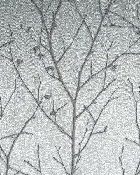 Graham & Brown | Water Silk Sprig Silver | 104754