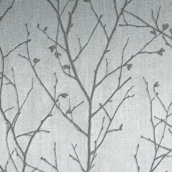 Graham & Brown | Water Silk Sprig Silver | 104754