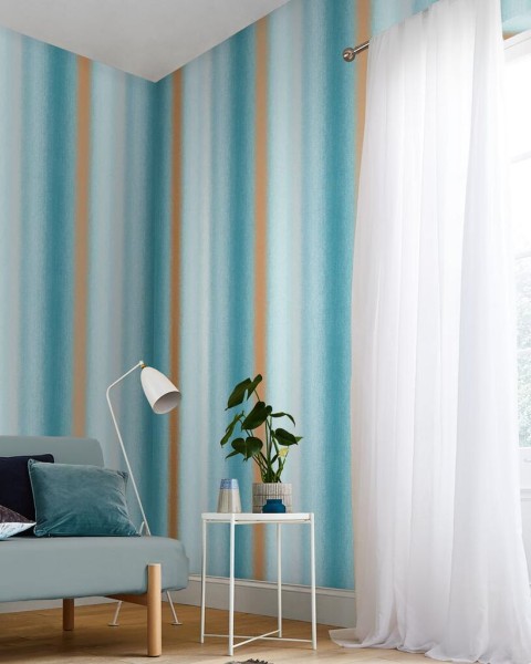Graham & Brown | Wild Flower Stripe Wallpaper
