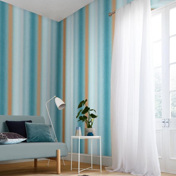 Graham & Brown | Wild Flower Stripe Wallpaper