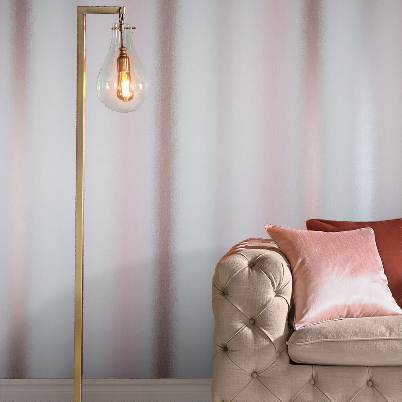 Graham & Brown | Wild Flower Stripe Wallpaper
