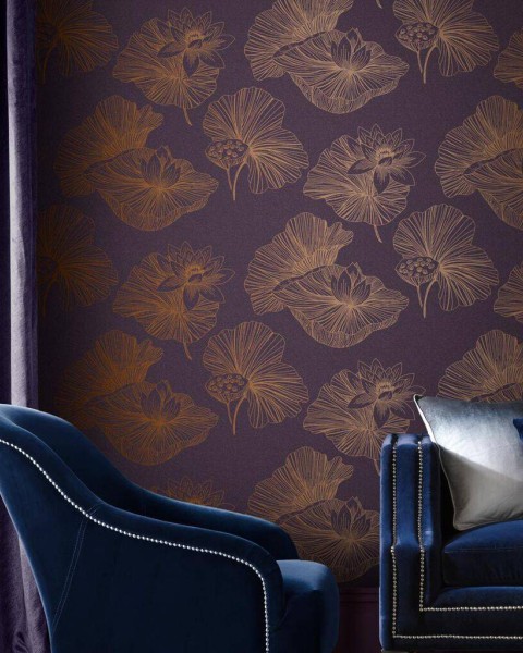 Graham & Brown | Lotus Wallpaper