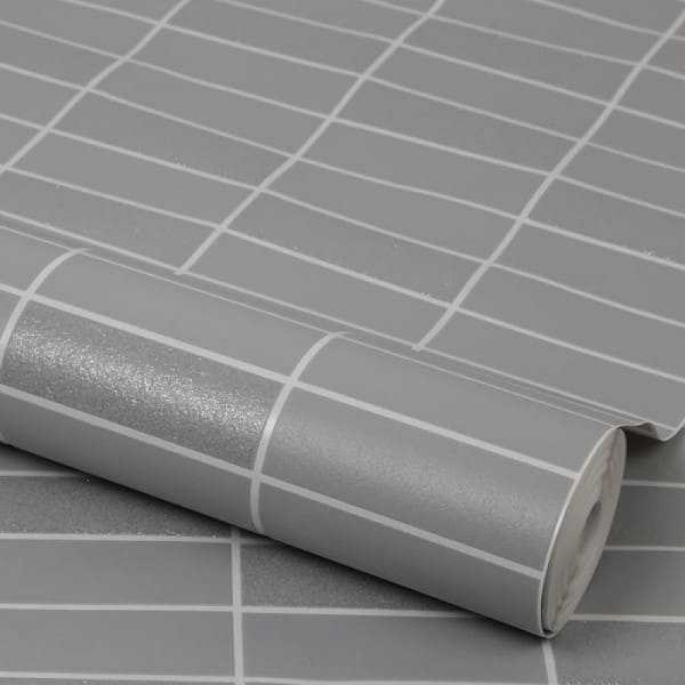 Graham & Brown / Rimini Tile Grey Shimmer 33-066