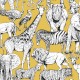 Graham & Brown / INDIVIDUAL / Jungle Animals Jaune 107691