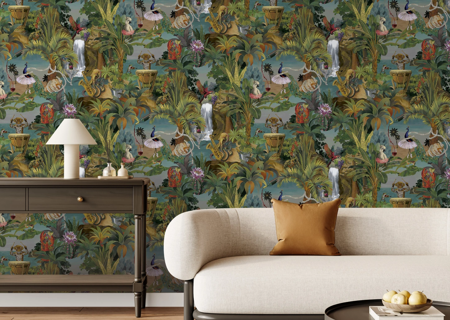 Animal Tropical colorful wallpaper