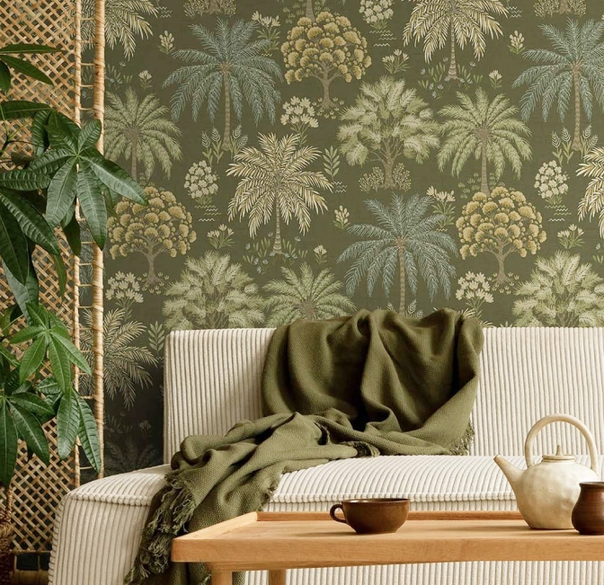 Tropical Green Wallpaper