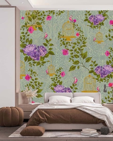 Honpo IM | India Fusion | Chinoiserie Cages Purple