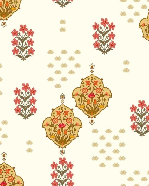 Honpo IM | India Fusion | Cream Mughal Buti