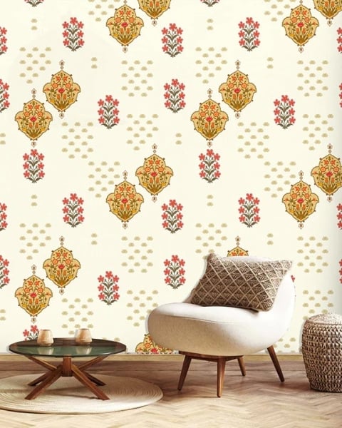 Honpo IM | India Fusion | Cream Mughal Buti