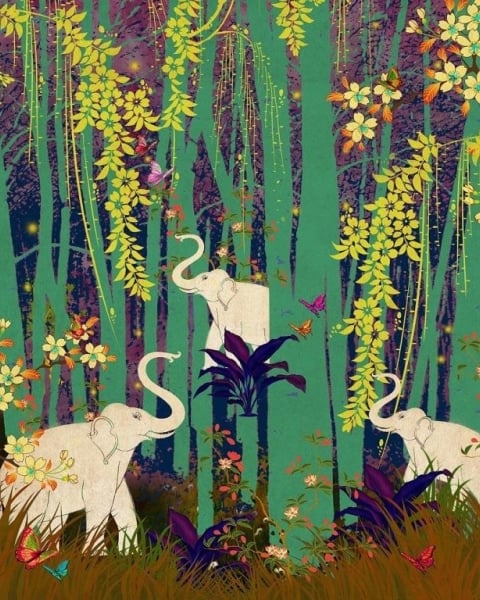 Honpo IM | India Fusion | Emerald Elephant Grove