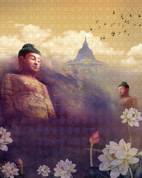 Honpo IM | India Fusion | Golden Zen Buddha