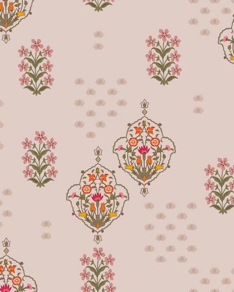 Honpo IM | India Fusion | Mauve Mughal Buti