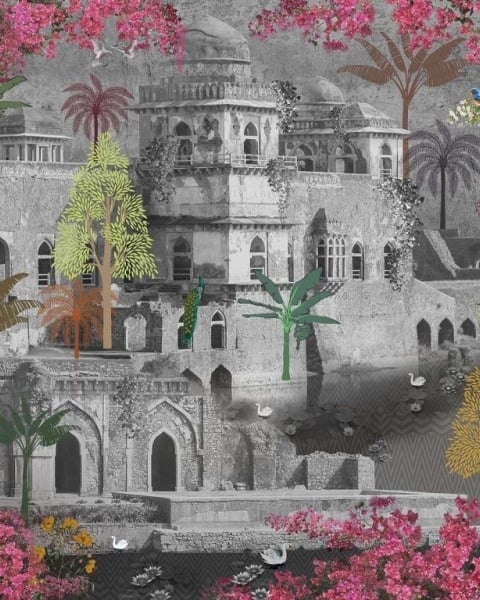 Honpo IM | India Fusion | Monochrome Palace Garden