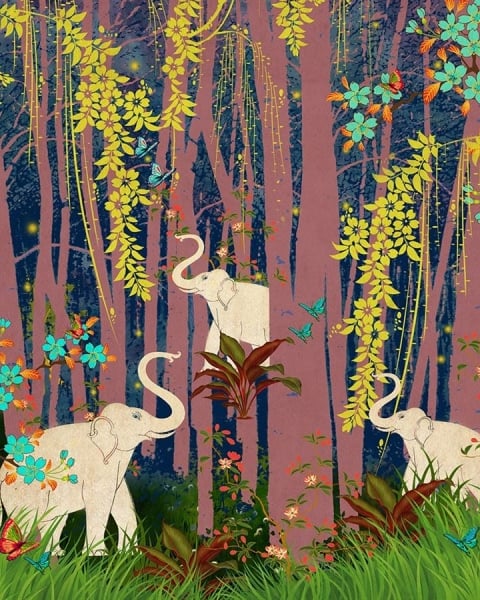 Honpo IM | India Fusion | Mystical Pink Forest