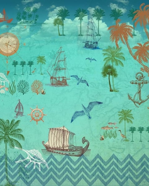 Honpo IM | India Fusion | Nautical Voyager Teal