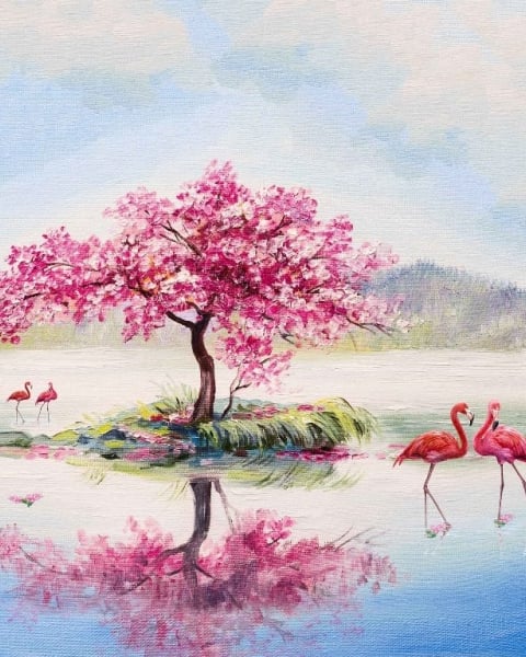 Honpo IM | The Artist | Tropical Flamingo Bay