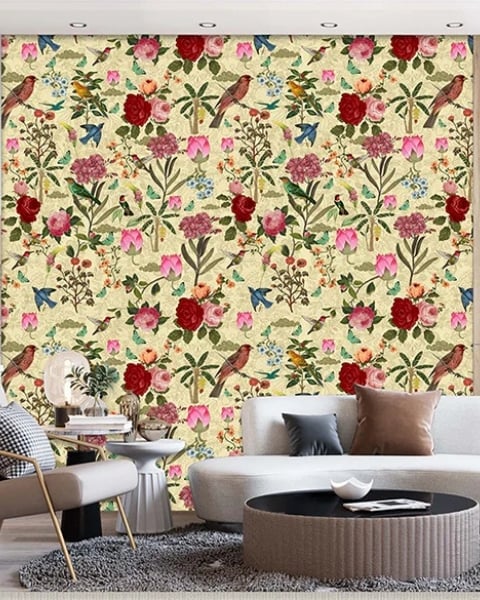 Honpo IM | India Fusion | Vintage Aviary Cream