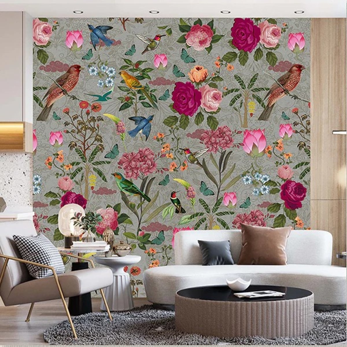 Honpo IM | India Fusion | Vintage Aviary Grey