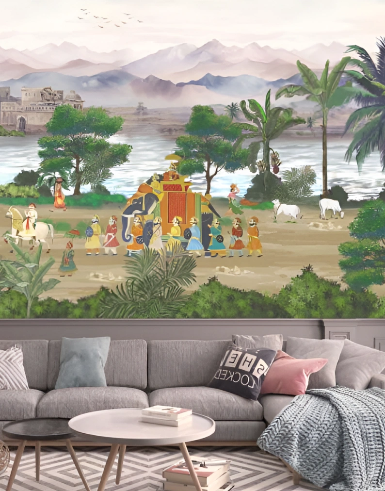 Indian wallpaper motif