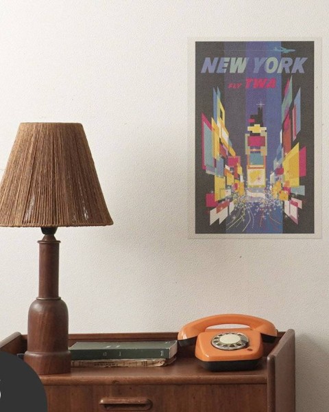Hattan Art Poster Fly TWA New York / HP-00060