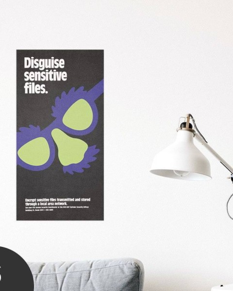 Hattan Art Poster Disguise Sensitive Files / HP-00083