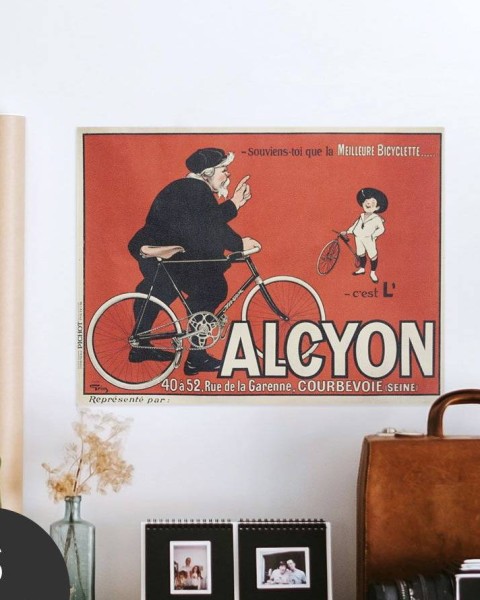 Hattan Art Poster Souviens-Toi Que La Meilleure Bicyclette... / HP-00095