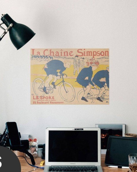 Hattan Art Poster Lautrec The Simpson Chain / HP-00148