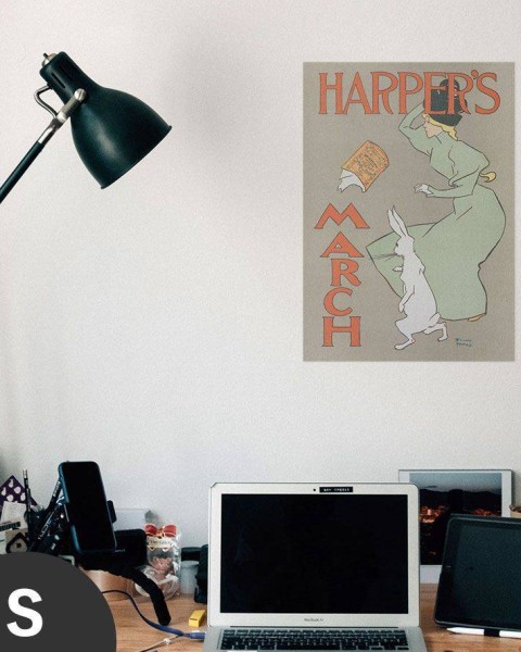 Hattan Art Poster Harper's Magazine March / HP-00105