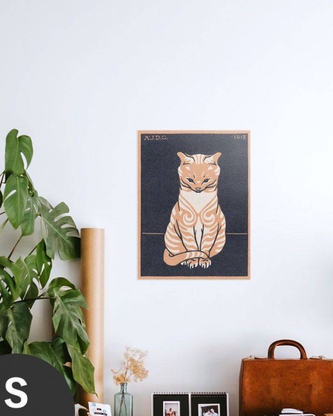 Hattan Art Poster Zittende kat / HP-00099