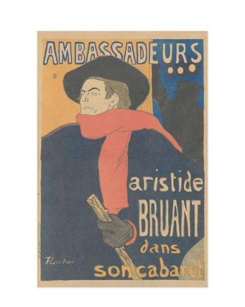 Hattan Art Poster Lautrec Ambassadeurs: Aristide Bruant / HP-00144