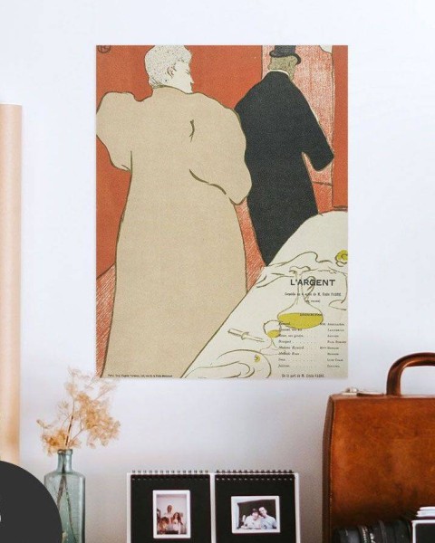 Hattan Art Poster Lautrec Program for L'Argent / HP-00147