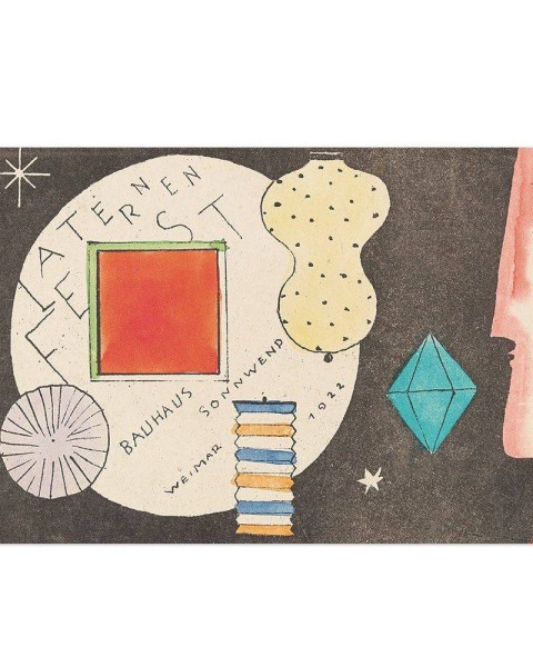 Hattan Art Poster Laternenfest Bauhaus Weimar / HP-00014