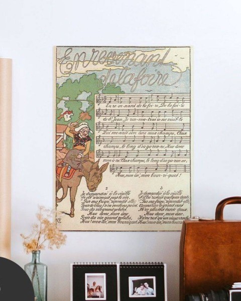 Hattan Art Poster En revenant de la foire / HP-00192