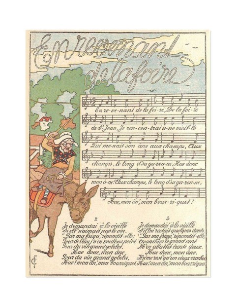 Hattan Art Poster En revenant de la foire / HP-00192