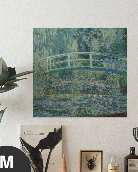 Hattan Art Poster Monet Water Lilies and Japanese Bridge / HP-00132