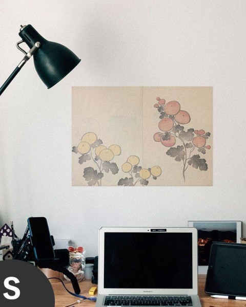 Hattan Art Poster Korin Art Poster Kiku / HP-00142