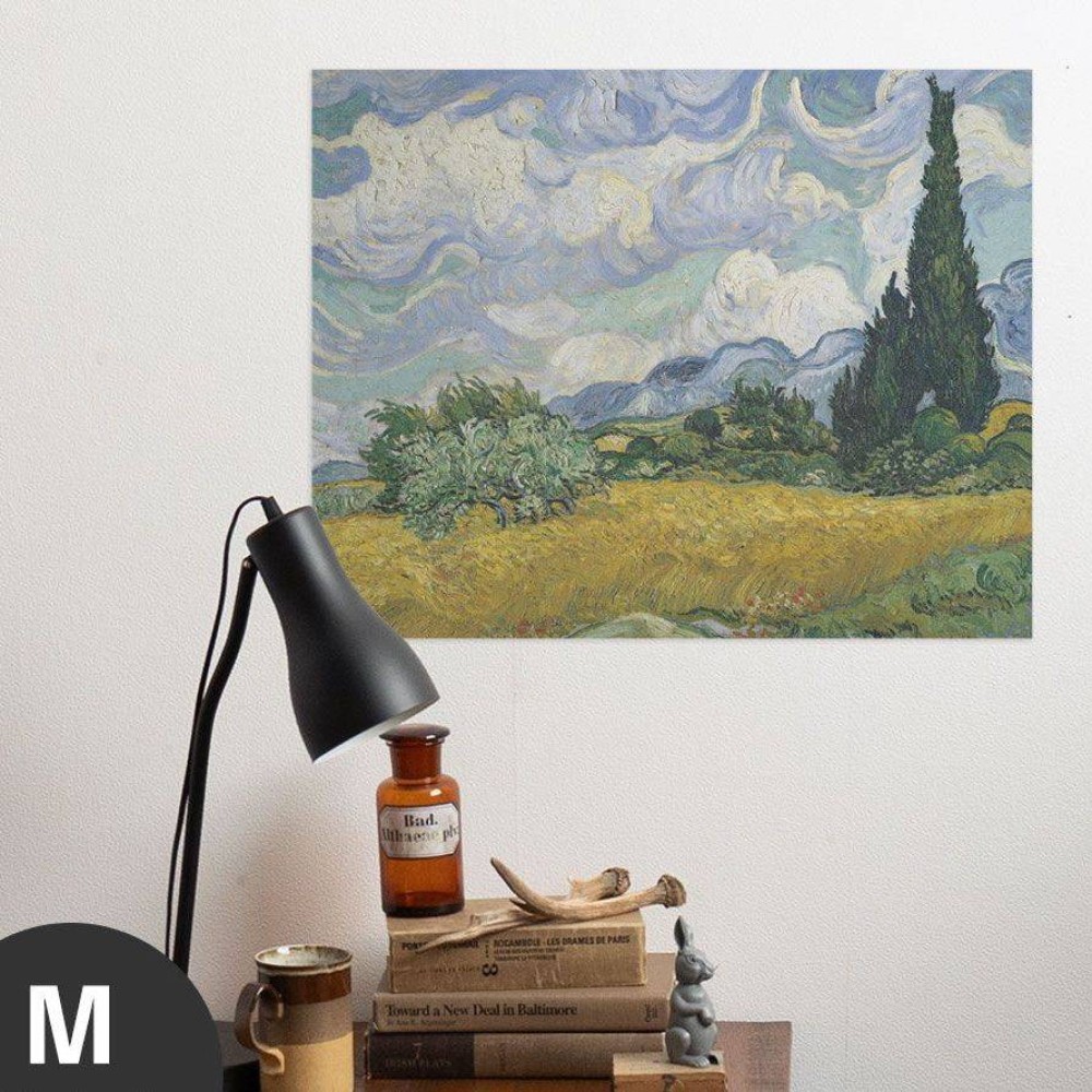 Hattan Art Poster Van Gogh Wheat Field with Cypresses / HP-00179