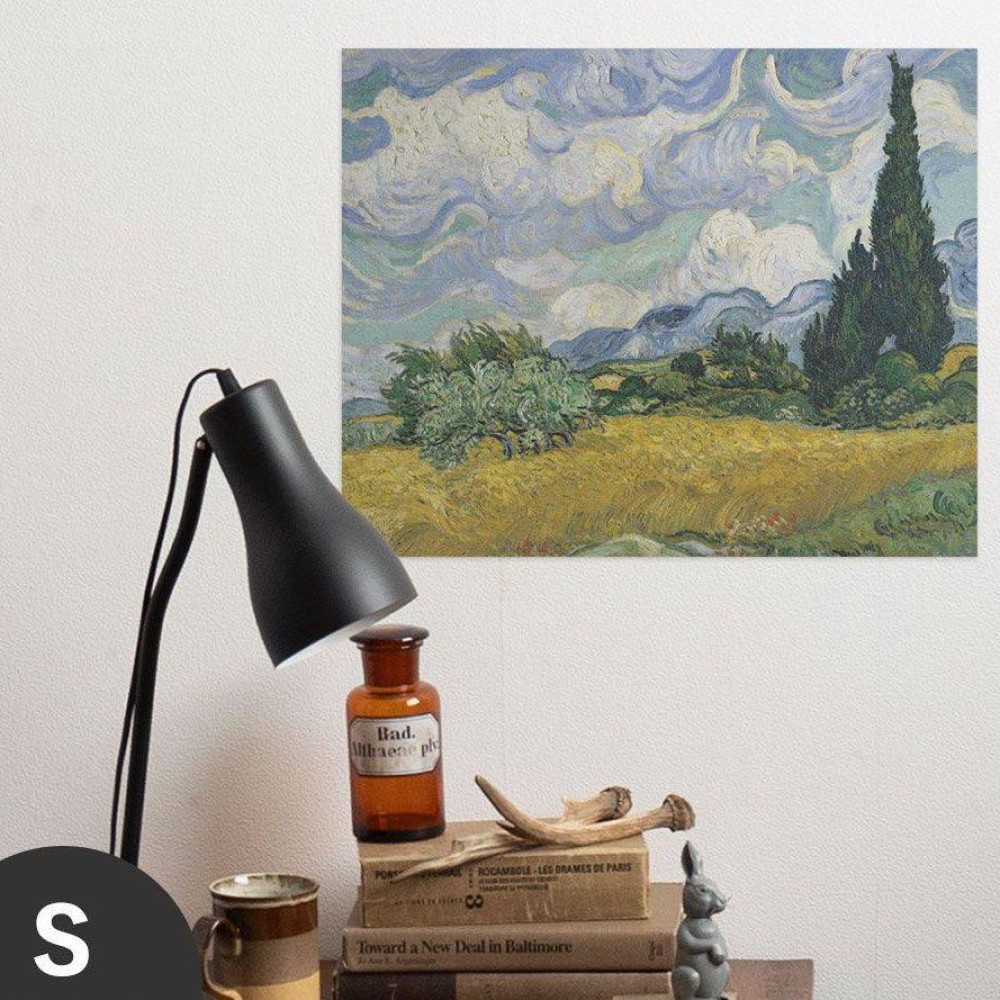 Hattan Art Poster Van Gogh Wheat Field with Cypresses / HP-00179