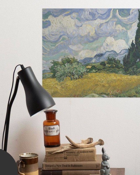 Hattan Art Poster Van Gogh Wheat Field with Cypresses / HP-00179
