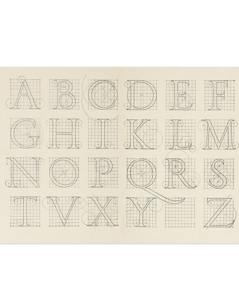 Hattan Art Poster Alphabet After Serlio / HP-00001 