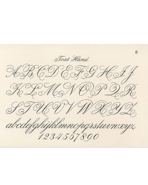Hattan Art Poster Cursive Fonts / HP-00002