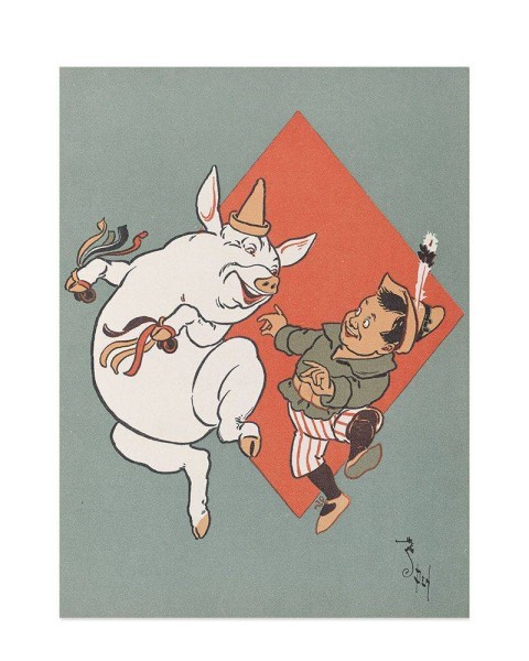 Hattan Art Poster Denslow's Mother Goose Pl 16 / HP-00035