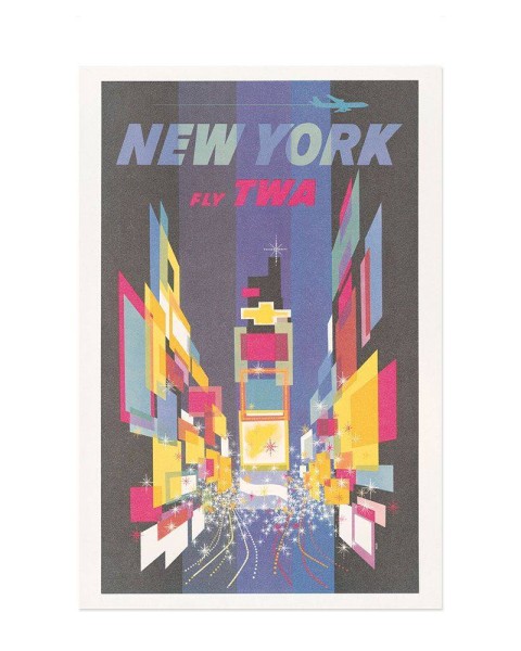 Hattan Art Poster Fly TWA New York / HP-00060