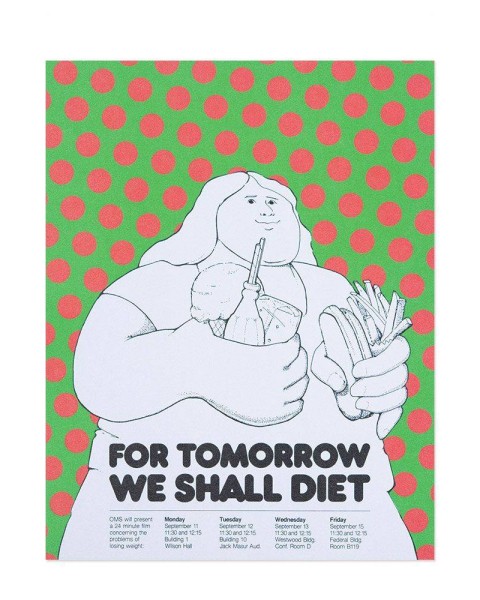 Hattan Art Poster For Tomorrow We Shall Diet / HP-00081